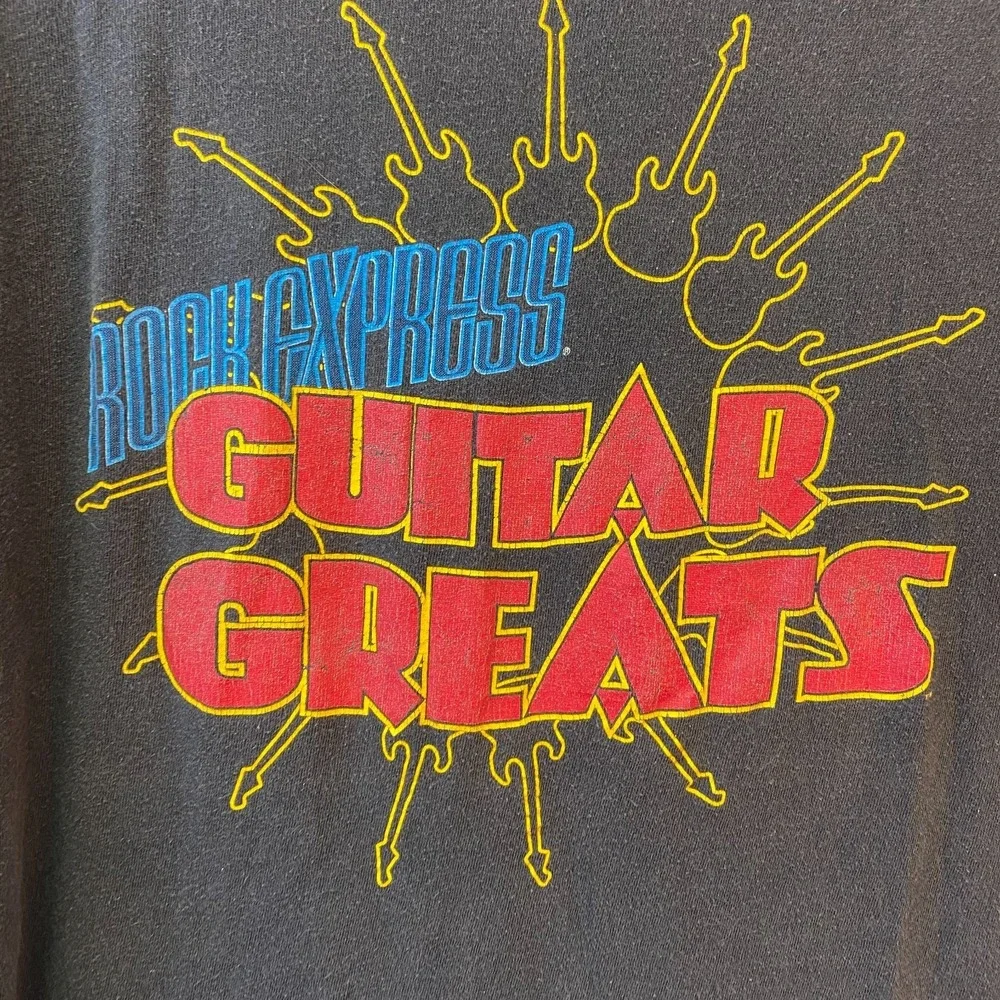Vintage Hanes Men's Jimi Hendrix T Shirt XL Rock Express Guitar Greats